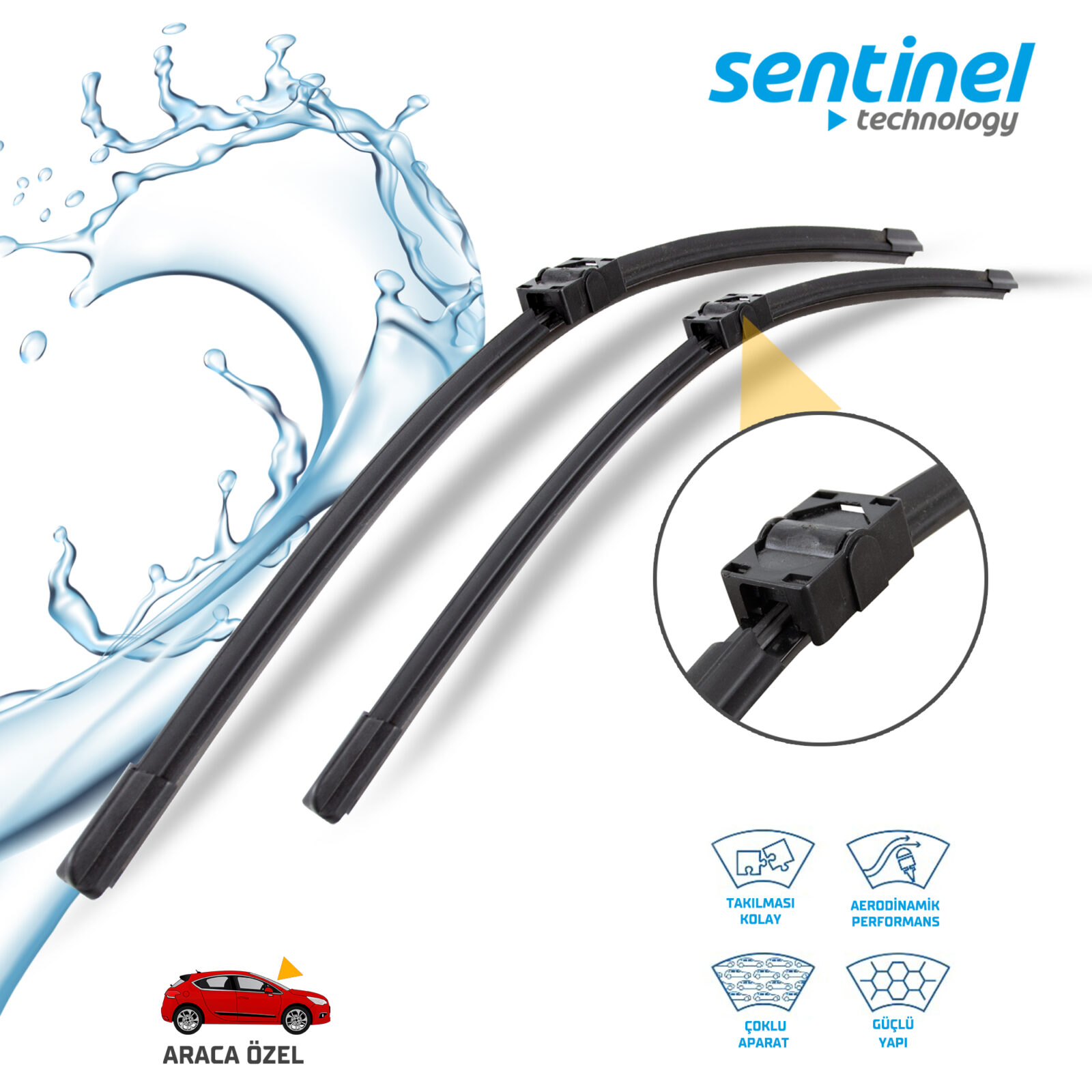 Sentinel ÖN Silecek Takım - BMW-3 E90 - 2005-2013 / 600mm 480mm