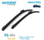 Sentinel ÖN Silecek Takım - BMW-5 F10 2010 / 7 SERİ 2008 / 650mm 450mm