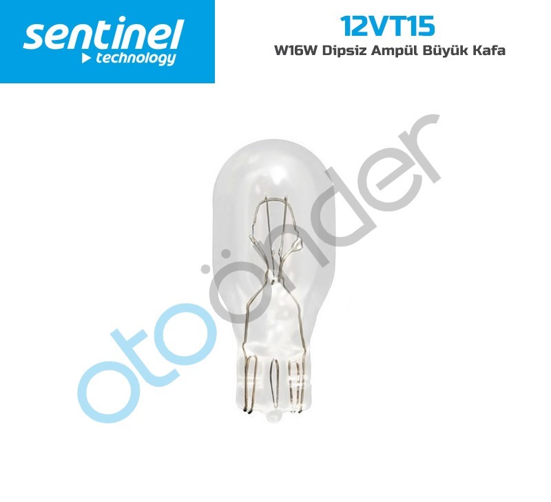 Sentinel W16W Dipsiz Ampül Büyük Kafa / 1 Adet