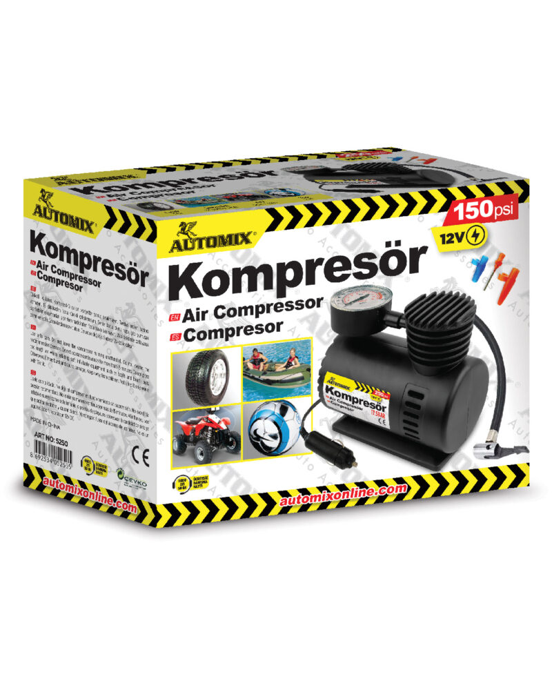 AUTOMİX 150 PSİ KOMPRESÖR 12V