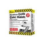 Automix Karabinalı Çelik Çekme Halatı 3 Ton / 3 MT