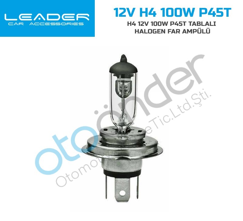 SENTİNEL H4 12V 100W P45T TABLALI HALOGEN FAR AMPÜLÜ