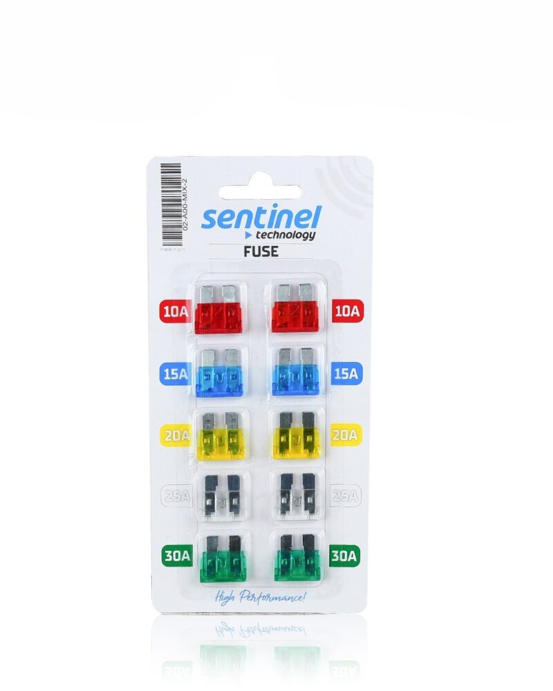 Sentinel Bıçak Sigorta 10A, 15A, 20A, 25A, 30A / 10LU SET - 19X19 MM