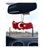 Ayna Süsü TÜRK Bayrak Pleksi / 11,5 Cm