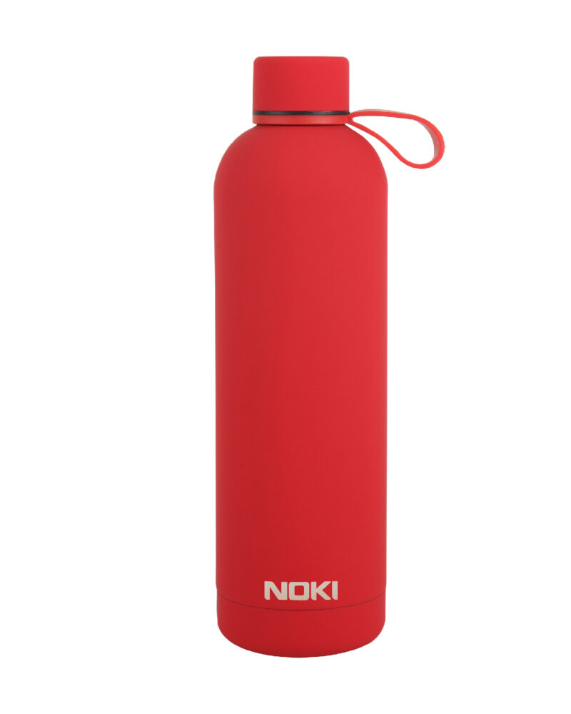 Noki Kırmızı Çelik Matara Vidalı Kapak Soft Touch / 730 ML