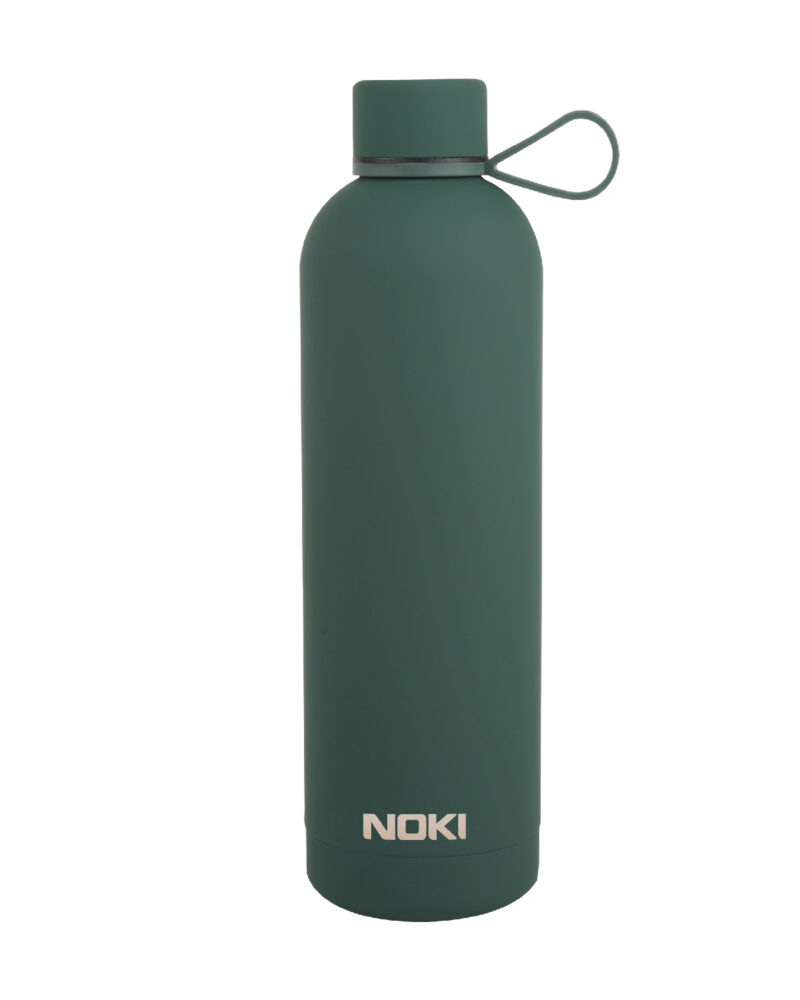 Noki Koyu Yeşil Çelik Matara Vidalı Kapak Soft Touch / 730 ML