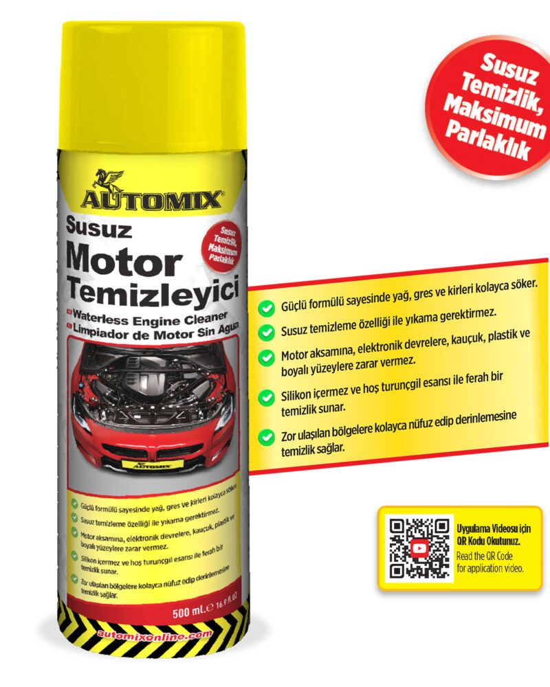 AUTOMİX Susuz Motor Temizleyici 500 ML